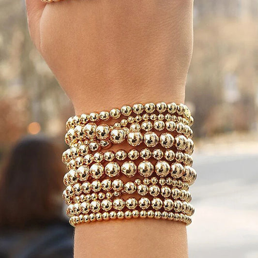 Gold Plated Bead Braclets